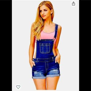 Wax Jeans Women’s/Junior’s Denim Overalls NWT